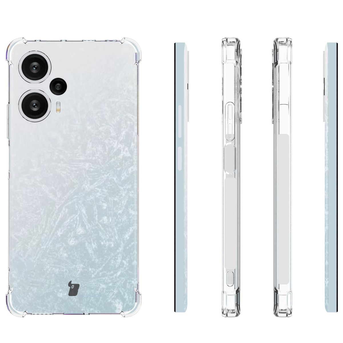 Flexible Schutzhülle für Xiaomi Poco F5, Bizon Case Salpa, Transparent