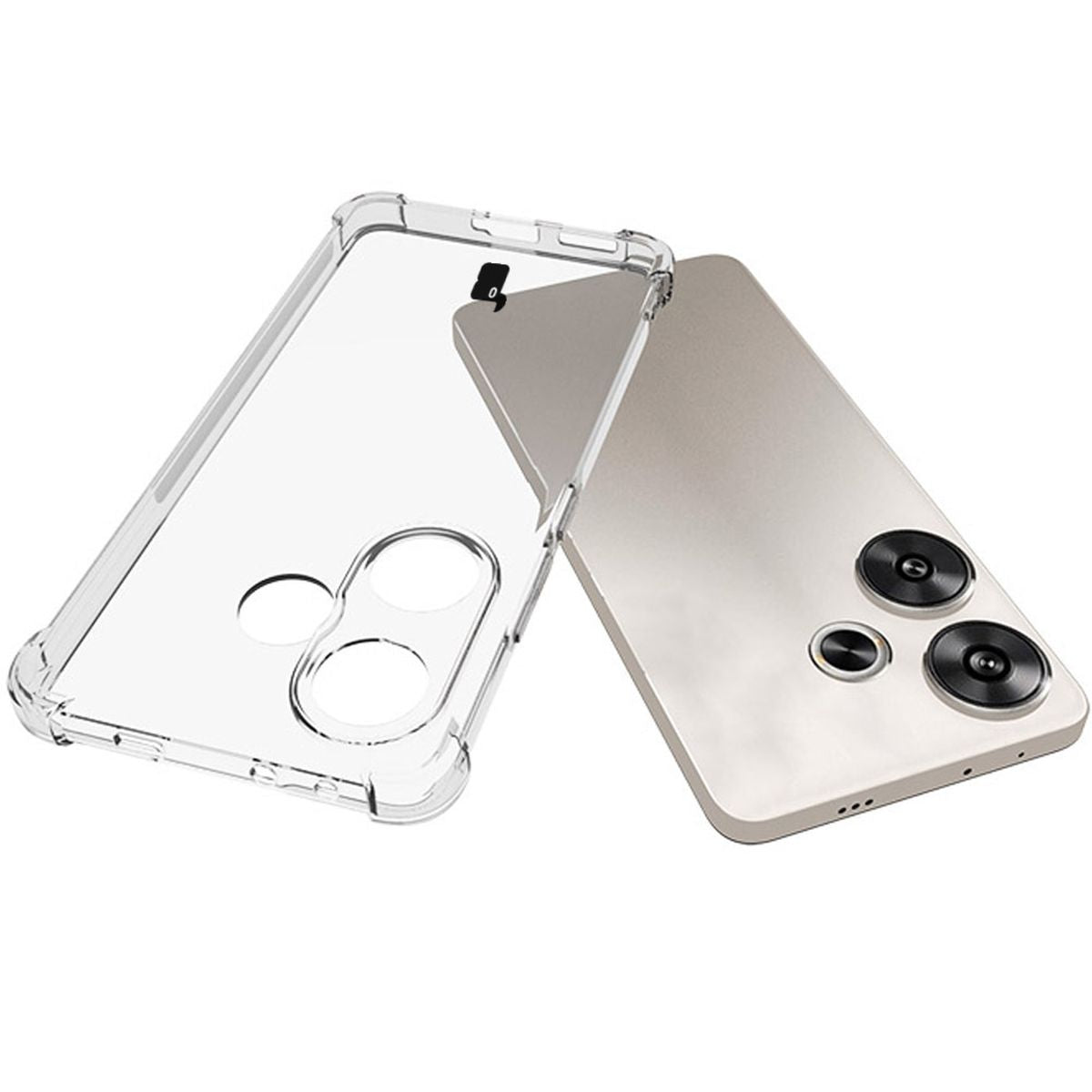 Flexible Handyhülle für Xiaomi Poco F6, Bizon Case Salpa, Transparent