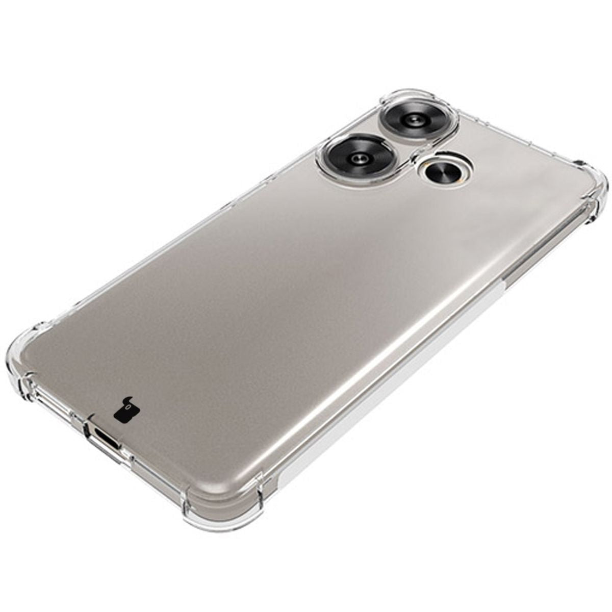 Flexible Handyhülle für Xiaomi Poco F6, Bizon Case Salpa, Transparent