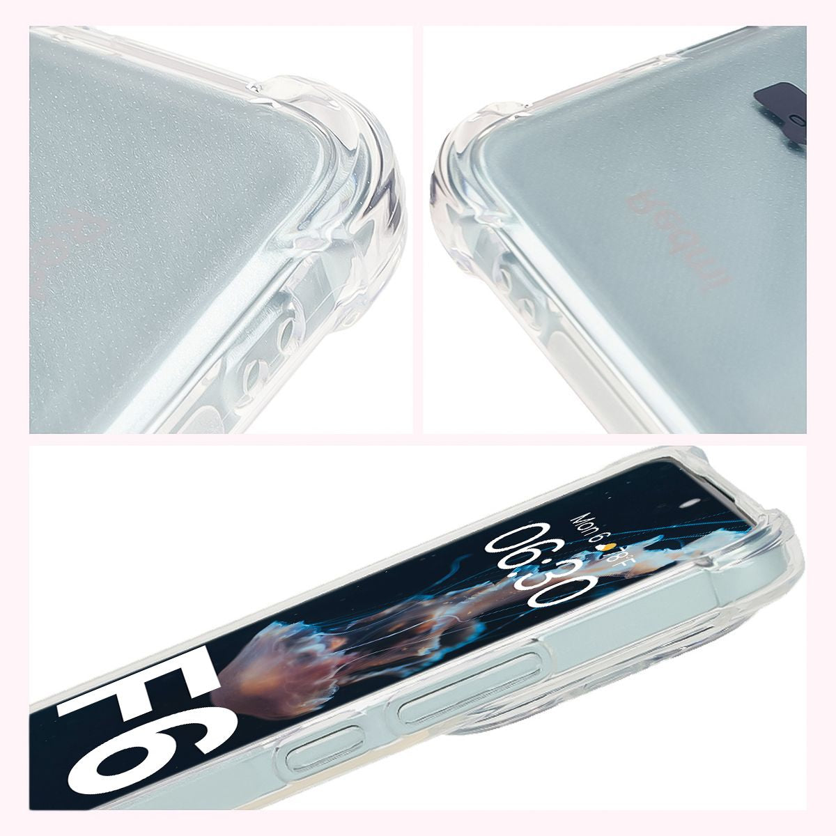 Flexible Handyhülle für Xiaomi Poco F6, Bizon Case Salpa, Transparent