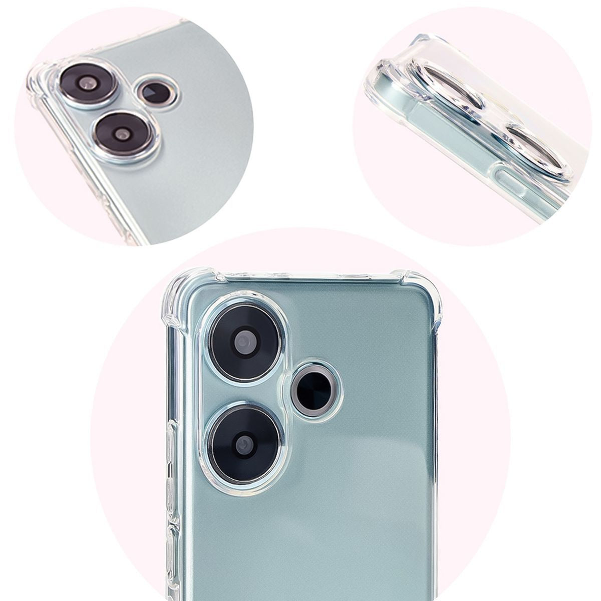 Flexible Handyhülle für Xiaomi Poco F6, Bizon Case Salpa, Transparent