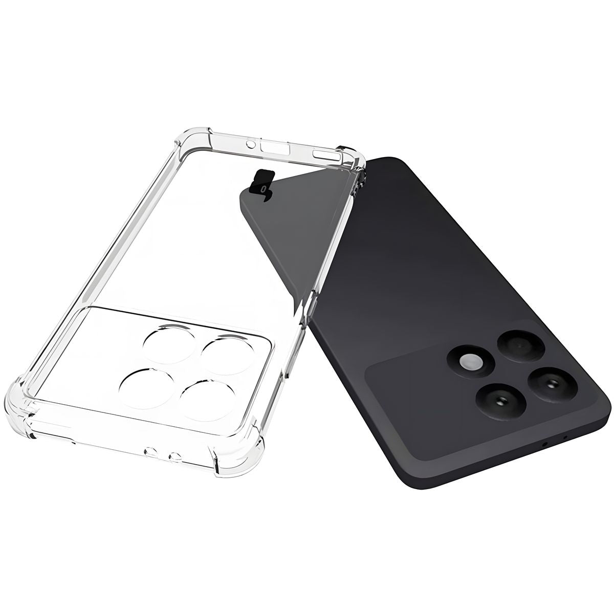 Flexible Handyhülle für Xiaomi Poco F6 Pro, Bizon Case Salpa, Transparent