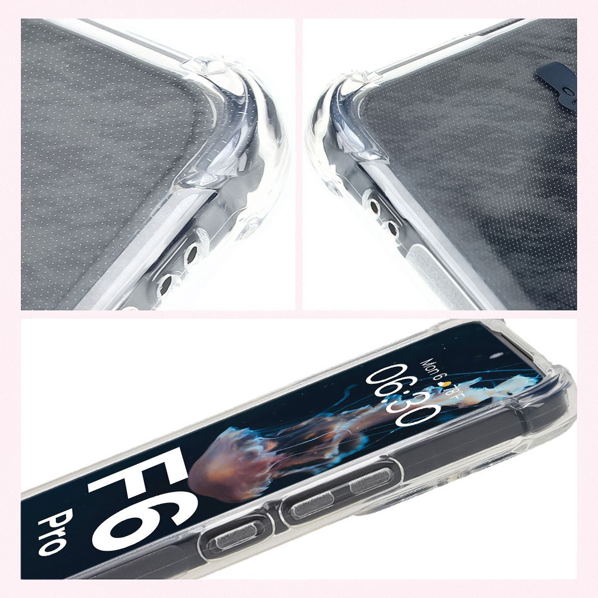Flexible Handyhülle für Xiaomi Poco F6 Pro, Bizon Case Salpa, Transparent