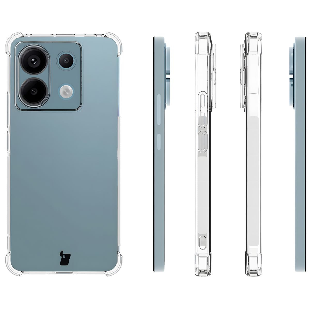 Flexible Schutzhülle für Xiaomi Poco X6 / Xiaomi Redmi Note 13 Pro 5G, Bizon Case Salpa, Transparent
