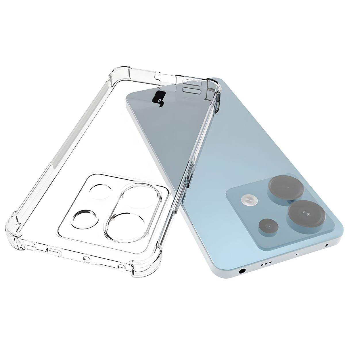 Flexible Schutzhülle für Xiaomi Poco X6 / Xiaomi Redmi Note 13 Pro 5G, Bizon Case Salpa, Transparent