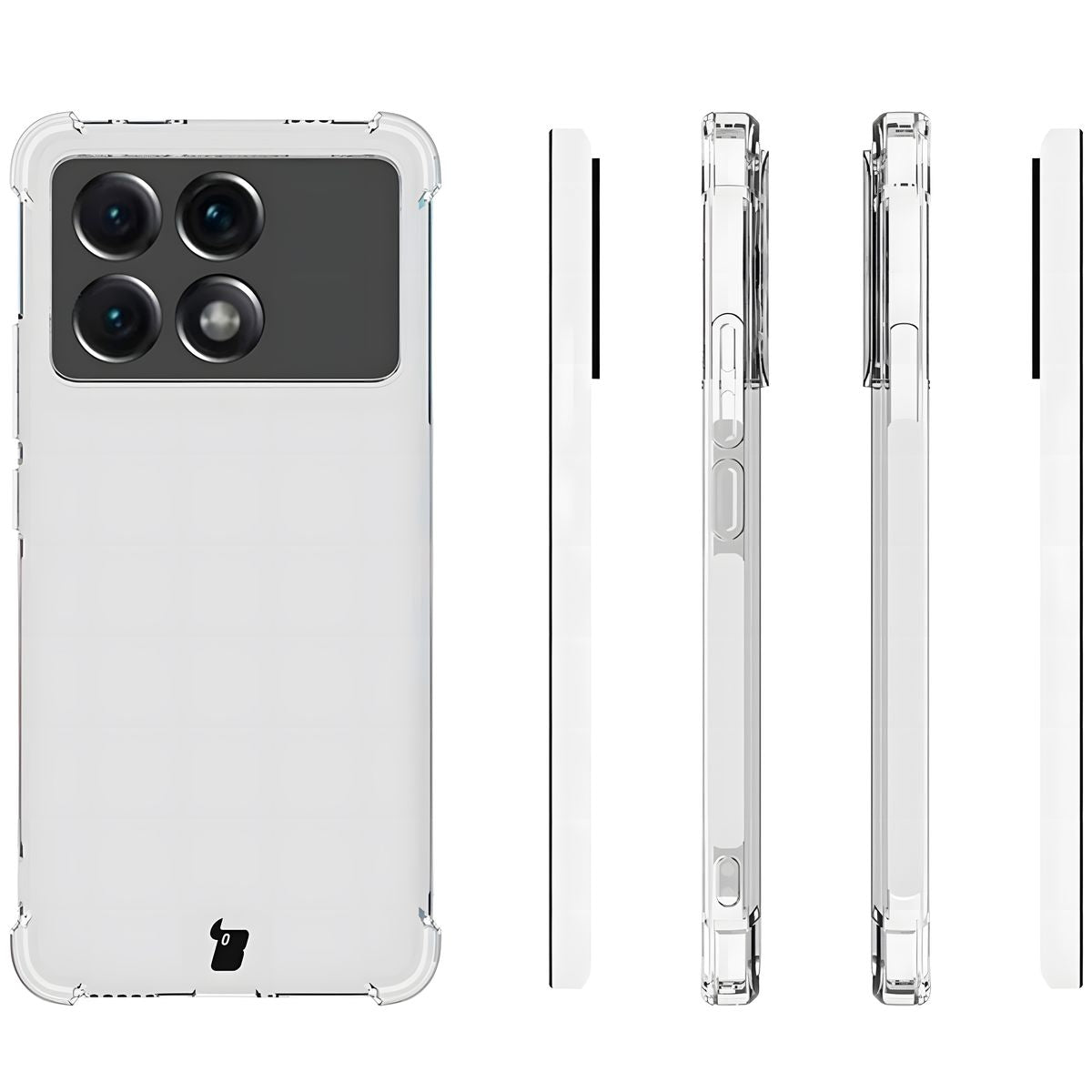 Flexible Schutzhülle für Xiaomi Poco X6 Pro, Bizon Case Salpa, Transparent