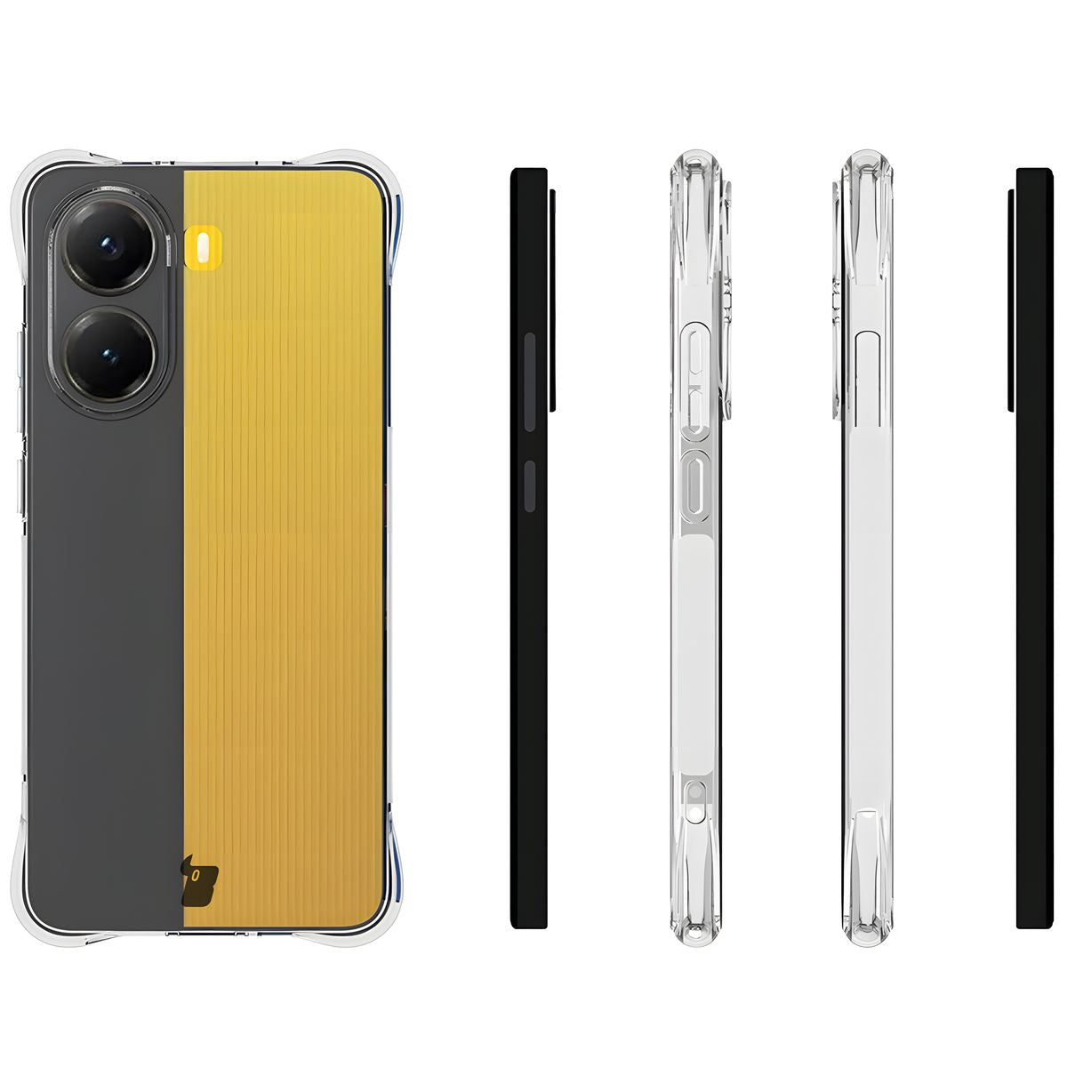 Flexible Handyhülle für Xiaomi Poco X7 Pro, Bizon Case Salpa, Transparent