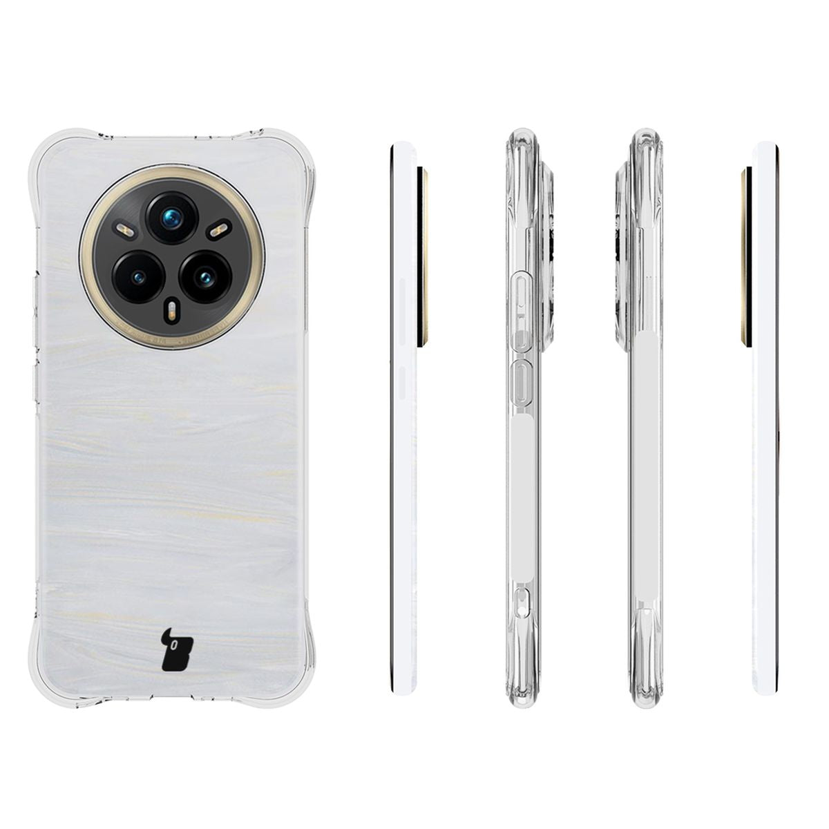 Flexible Handyhülle für Realme 14 Pro+ 5G, Bizon Case Salpa, Transparent