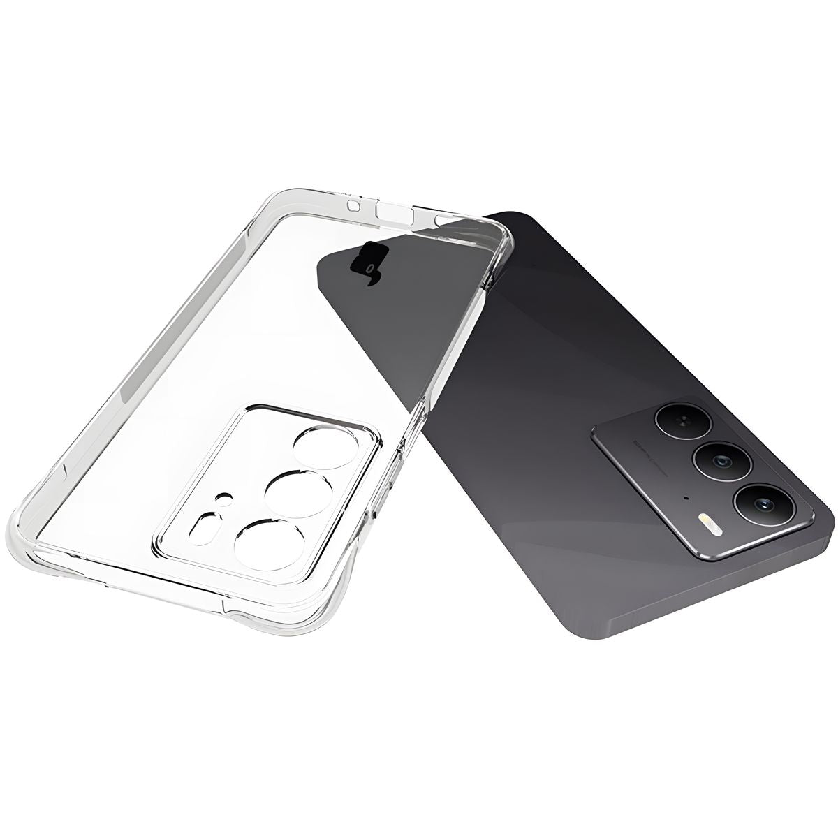 Flexible Handyhülle für Realme C75 4G, Bizon Case Salpa, Transparent