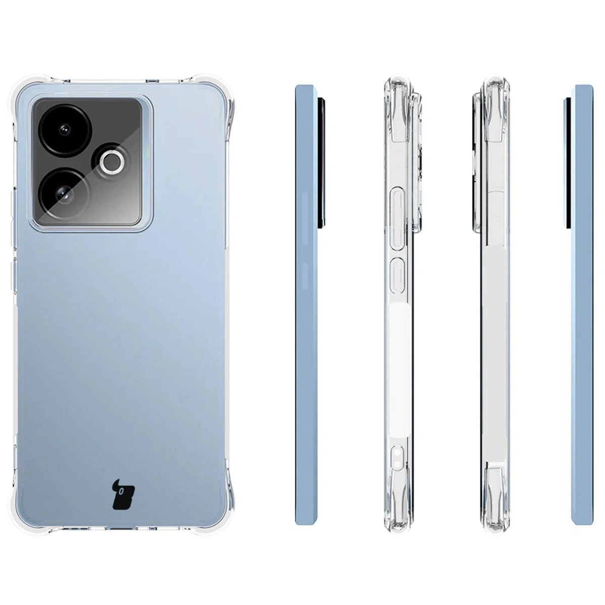 Flexible Handyhülle für Realme GT 7 / 7T, Bizon Case Salpa, Transparent