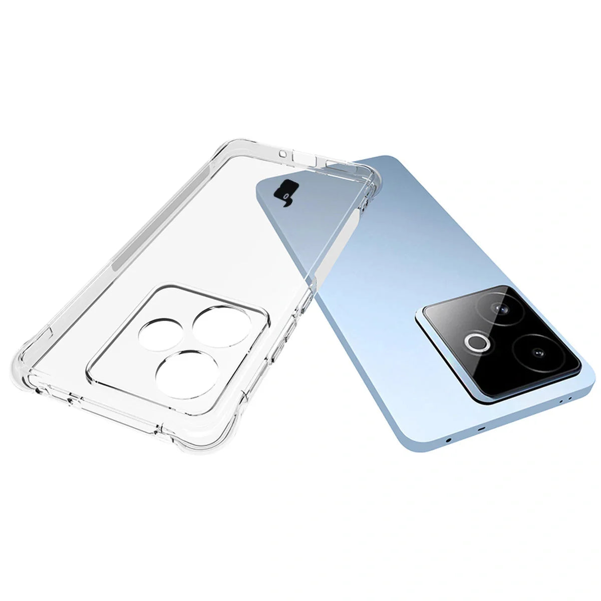 Flexible Handyhülle für Realme GT 7 / 7T, Bizon Case Salpa, Transparent