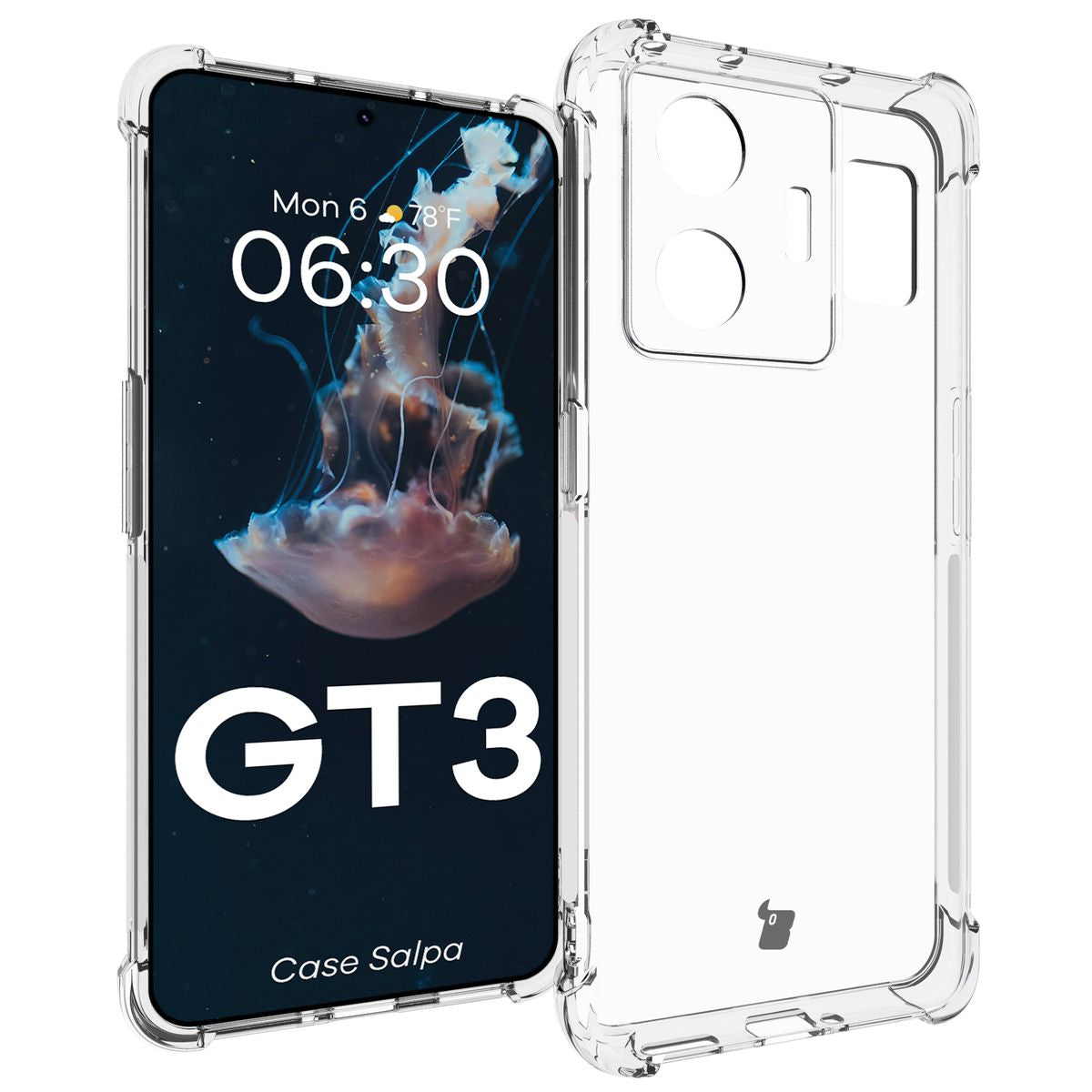 Flexible Schutzhülle für Realme GT3, Bizon Case Salpa, Transparent