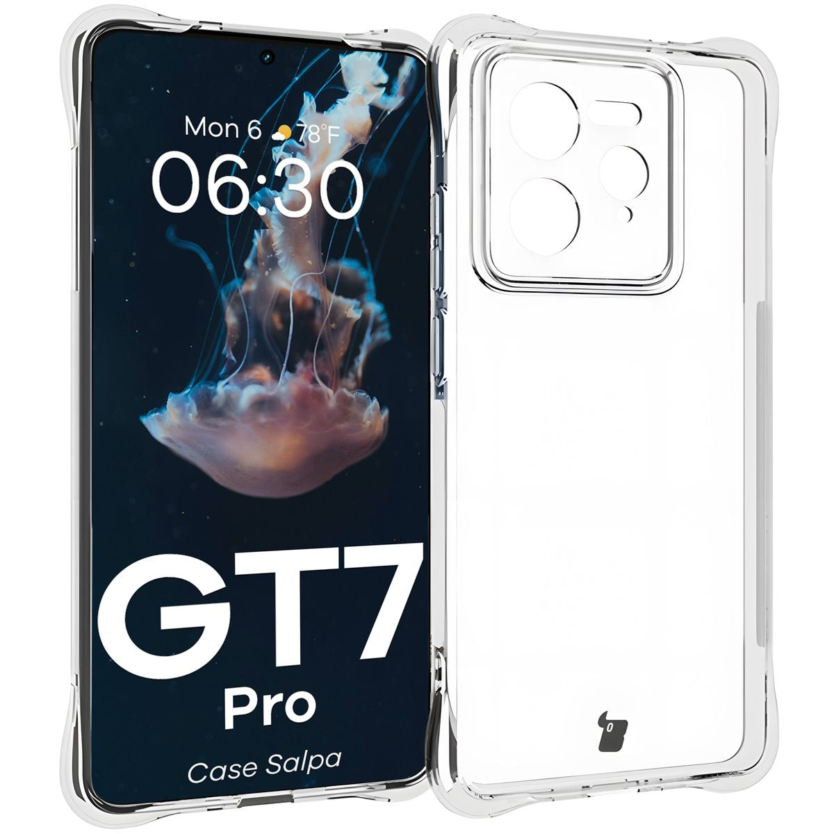Flexible Handyhülle für Realme GT 7 Pro, Bizon Case Salpa, Transparent