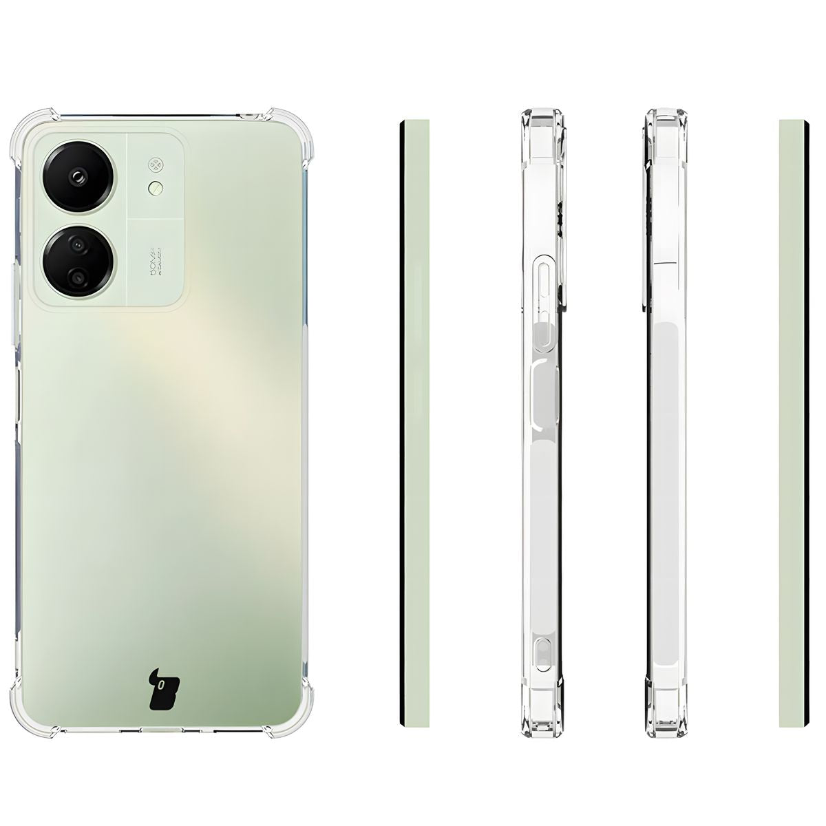 Flexible Handyhülle für Xiaomi Redmi 13C 4G/5G, Bizon Case Salpa, Transparent