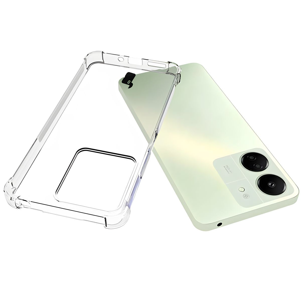 Flexible Handyhülle für Xiaomi Redmi 13C 4G/5G, Bizon Case Salpa, Transparent