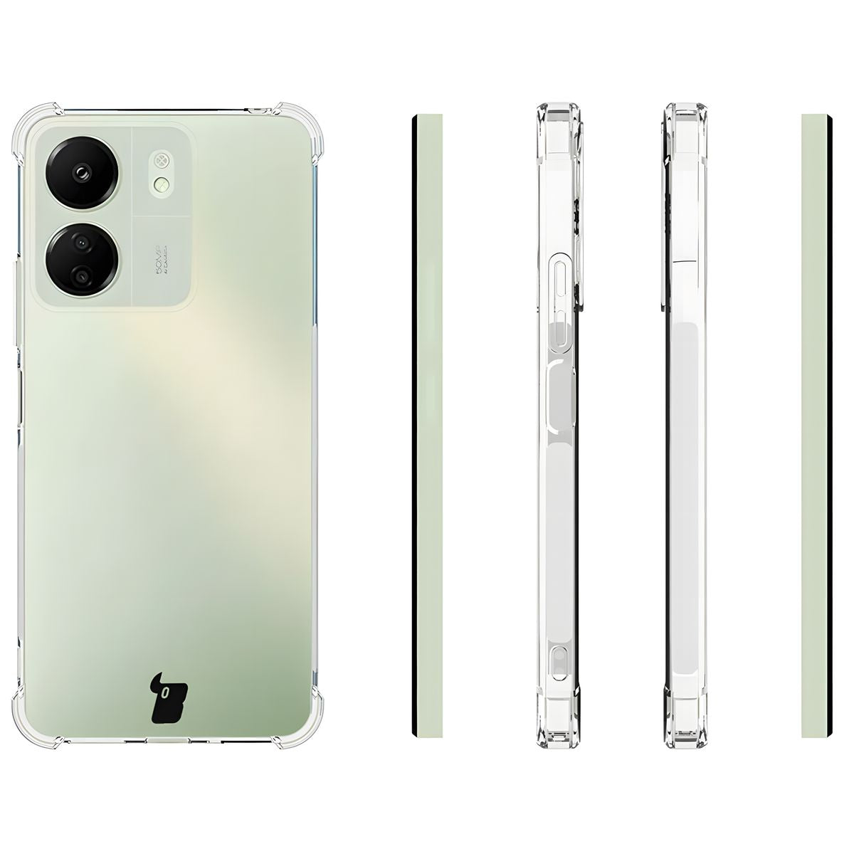 Flexible Schutzhülle für Xiaomi Redmi 13C / Xiaomi Poco C65, Bizon Case Salpa, Transparent