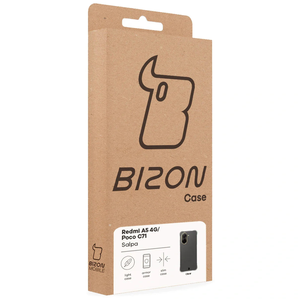 Flexible Handyhülle für Xiaomi Redmi A5 4G / POCO C71 4G, Bizon Case Salpa, Transparent