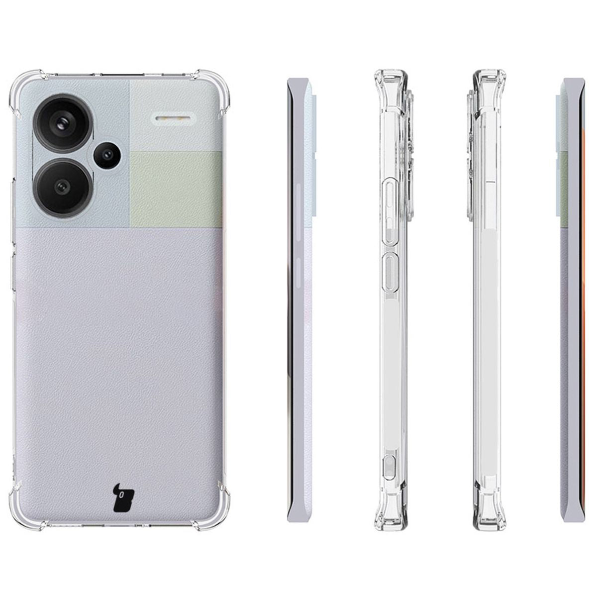 Flexible Schutzhülle für Xiaomi Redmi Note 13 Pro+ 5G, Bizon Case Salpa, Transparent
