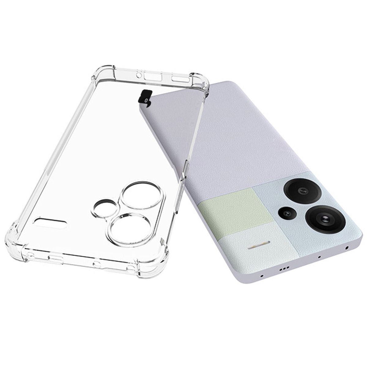 Flexible Schutzhülle für Xiaomi Redmi Note 13 Pro+ 5G, Bizon Case Salpa, Transparent