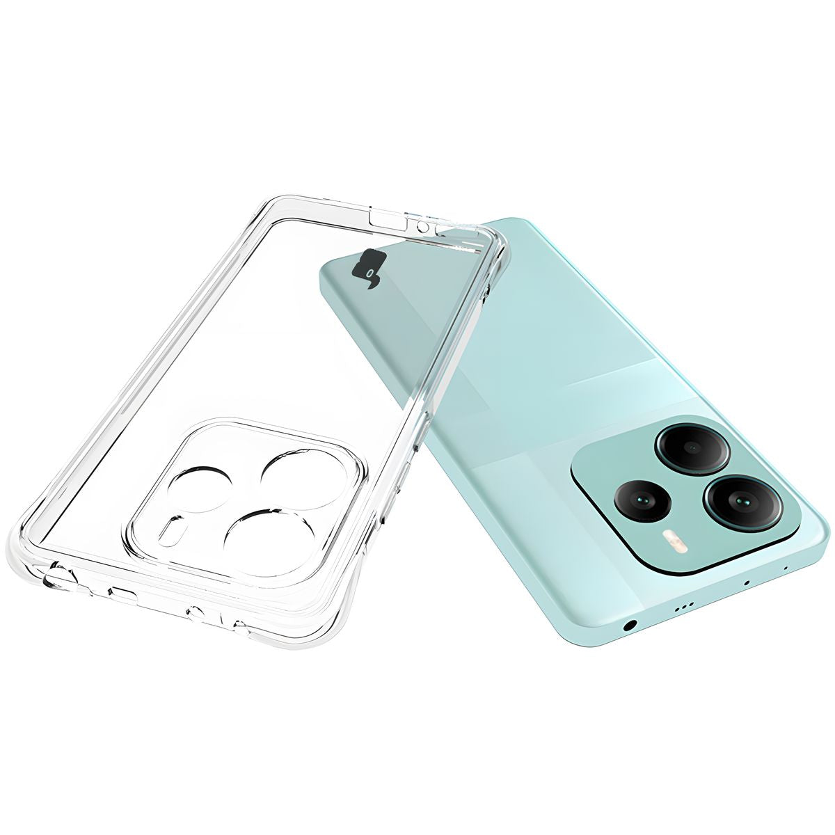 Flexible Handyhülle für Xiaomi Redmi Note 14 5G, Bizon Case Salpa, Transparent