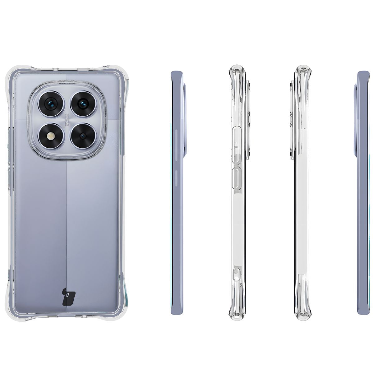 Flexible Handyhülle für Xiaomi Redmi Note 14 Pro 5G / Poco X7, Bizon Case Salpa, Transparent