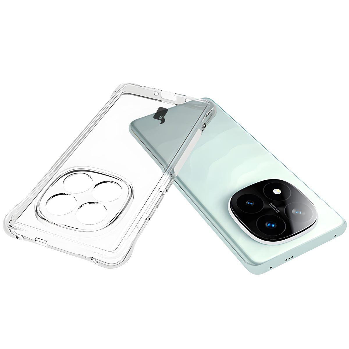 Flexible Handyhülle für Xiaomi Redmi Note 14 Pro+ 5G, Bizon Case Salpa, Transparent