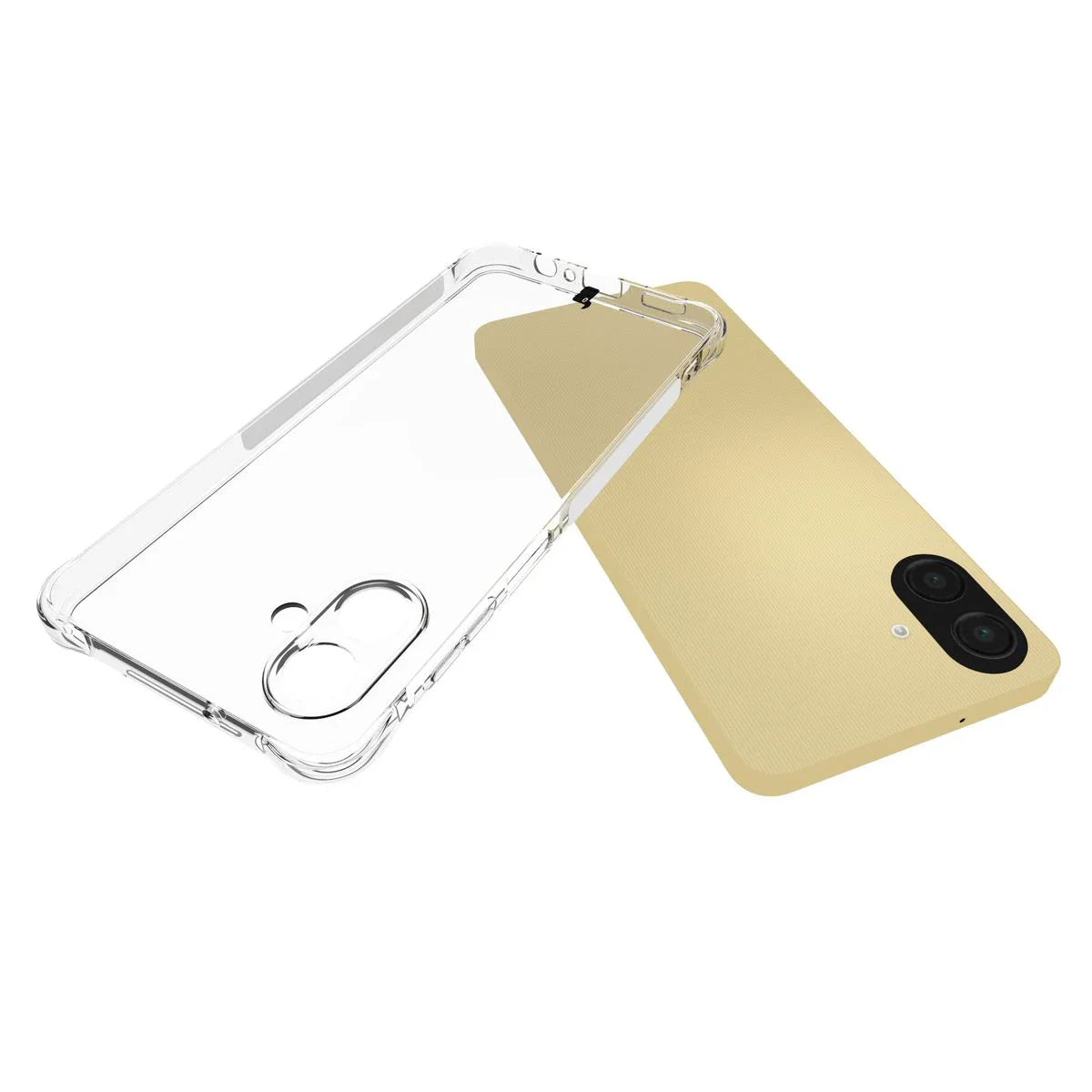 Flexible Handyhülle für Galaxy A07 4G, Bizon Case Salpa, Transparent