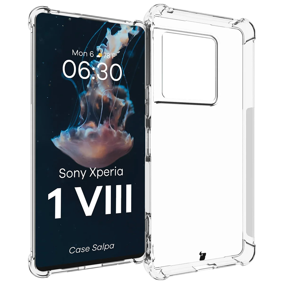 Flexible Handyhülle für Sony Xperia 1 VIII, Bizon Case Salpa, Transparent