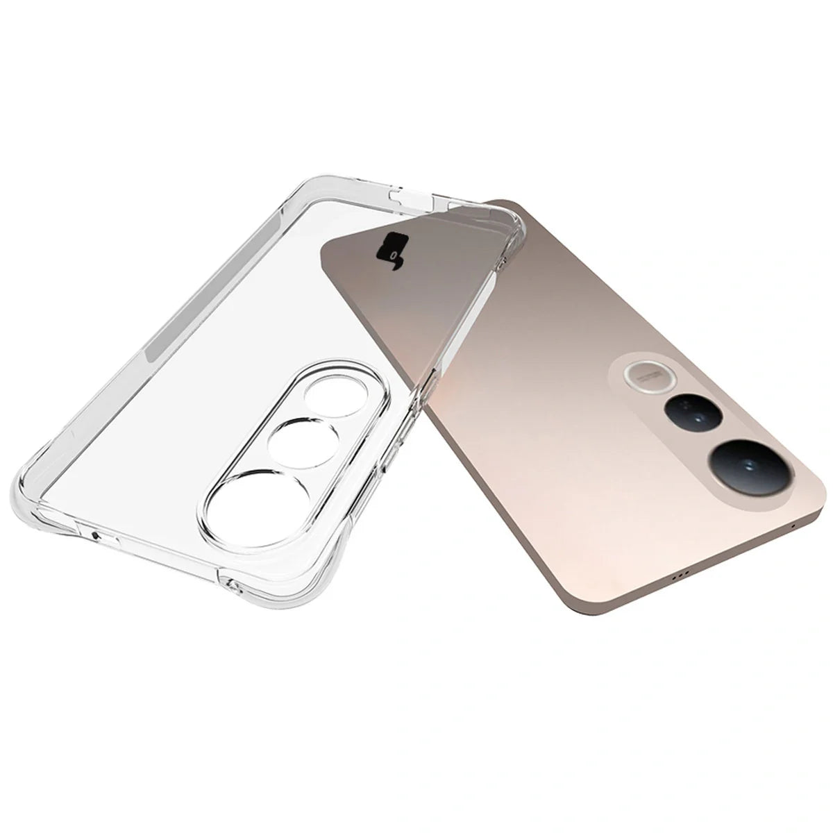Flexible Handyhülle für Vivo V50 Lite 4G / 5G, Bizon Case Salpa, Transparent