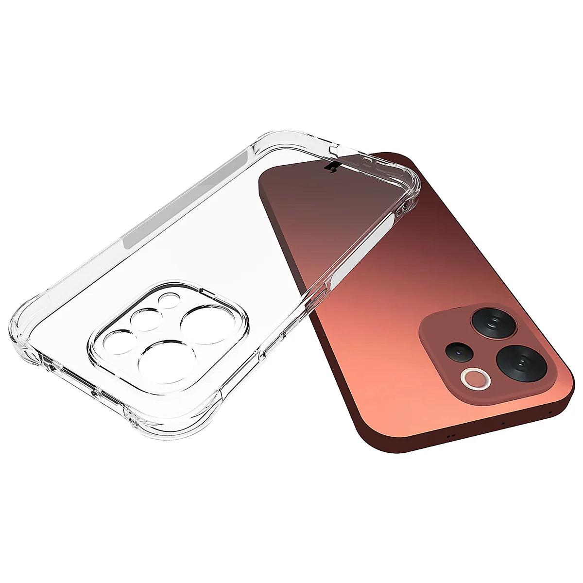 Flexible Handyhülle für Vivo V70 5G, Bizon Case Salpa, Transparent