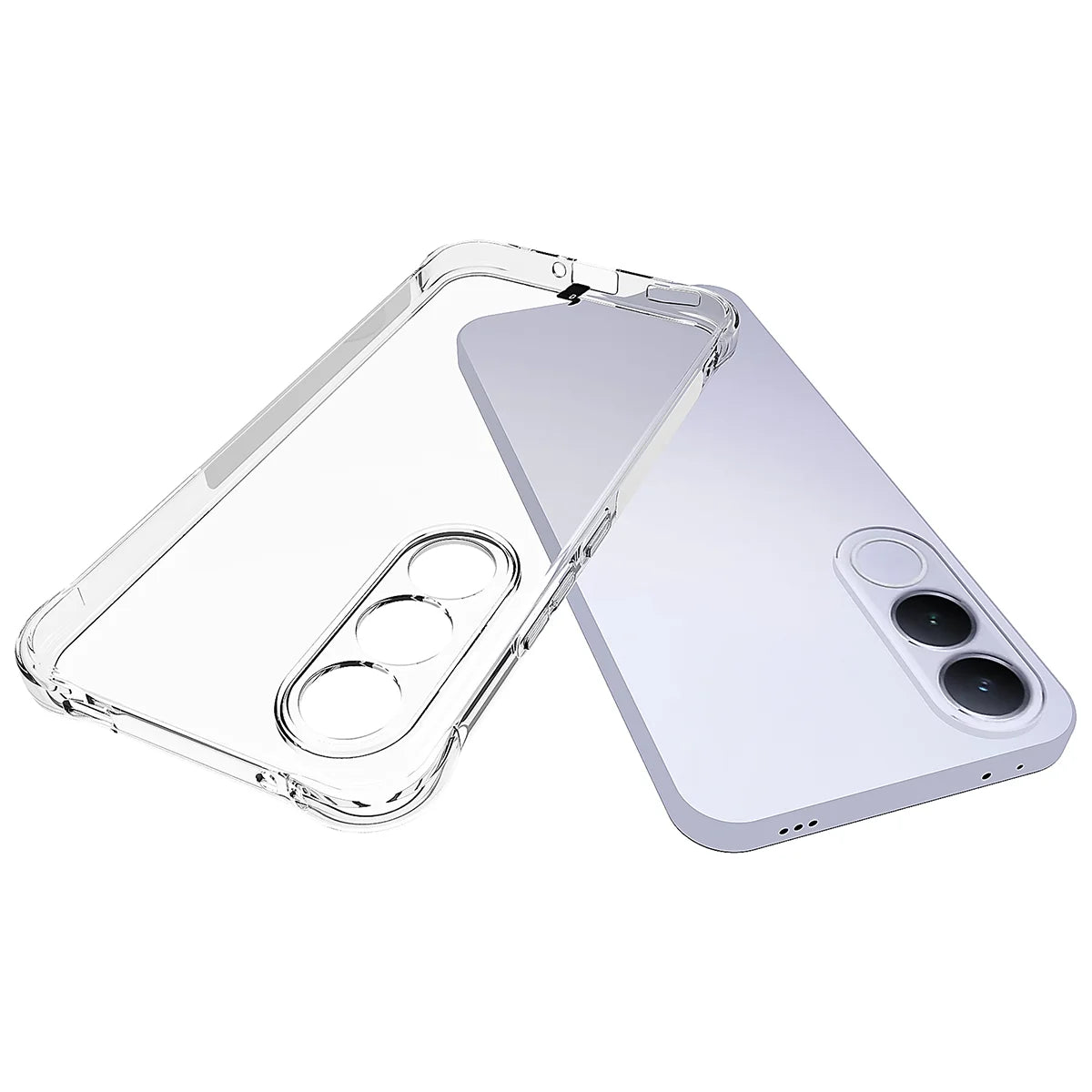 Flexible Handyhülle für Vivo V70 FE 5G, Bizon Case Salpa, Transparent