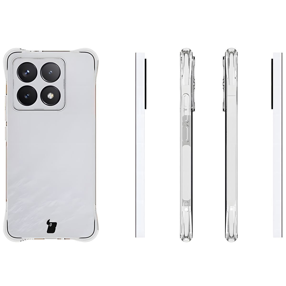 Flexible Handyhülle für Xiaomi 14T, Bizon Case Salpa, Transparent
