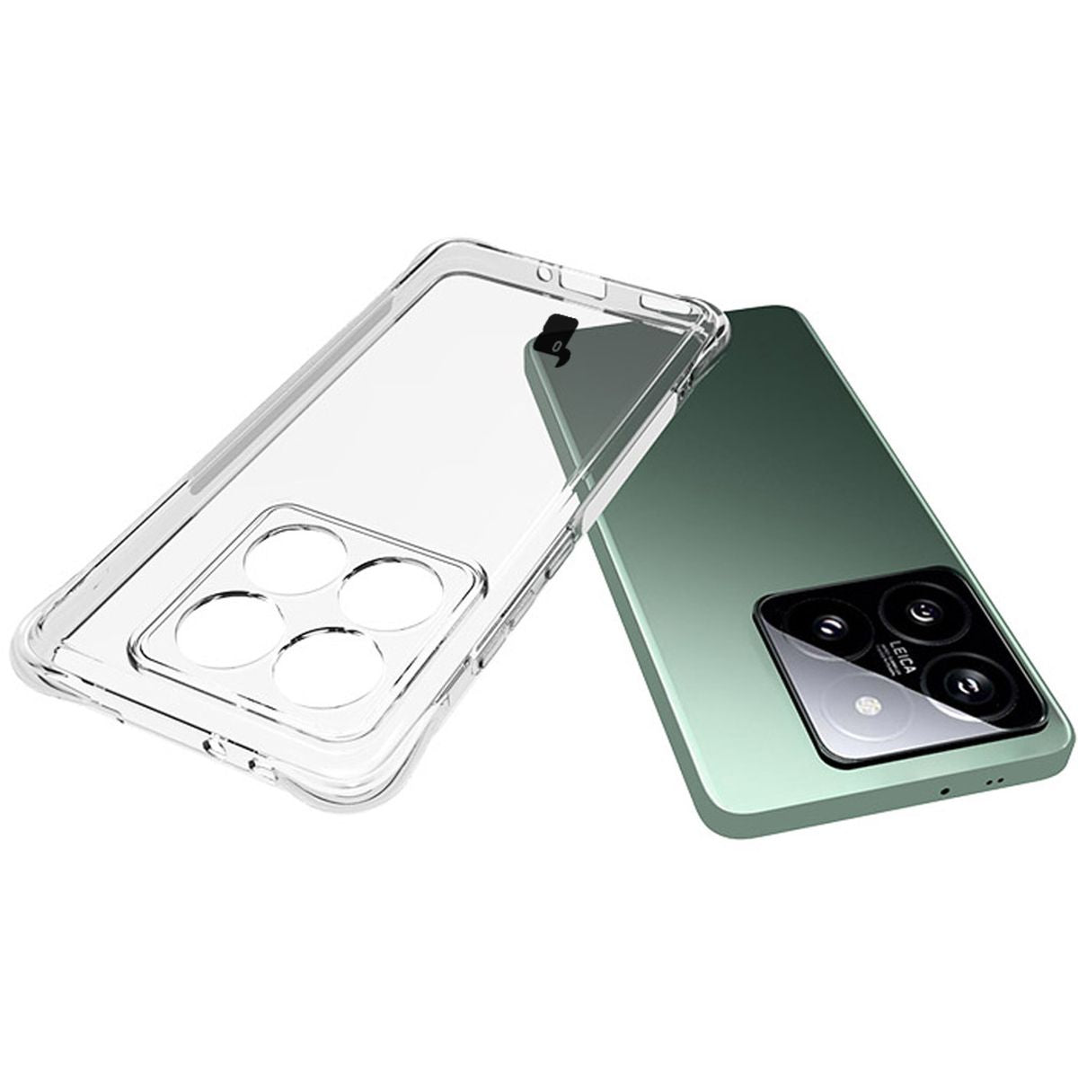 Flexible Handyhülle für Xiaomi 14T Pro, Bizon Case Salpa, Transparent