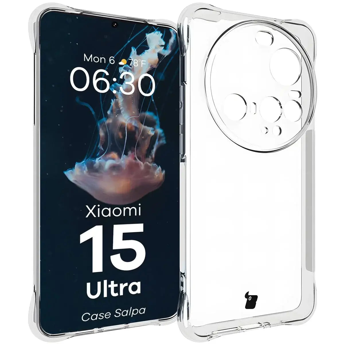 Flexible Handyhülle für Xiaomi 15 Ultra, Bizon Case Salpa, Transparent