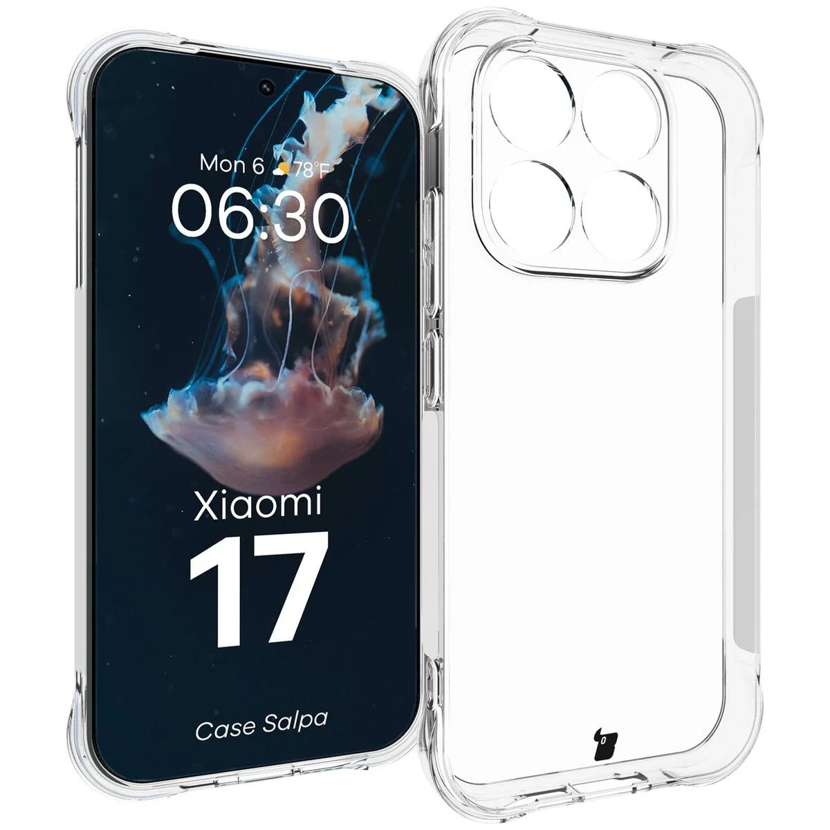 Flexible Handyhülle für Xiaomi 17, Bizon Case Salpa, Transparent