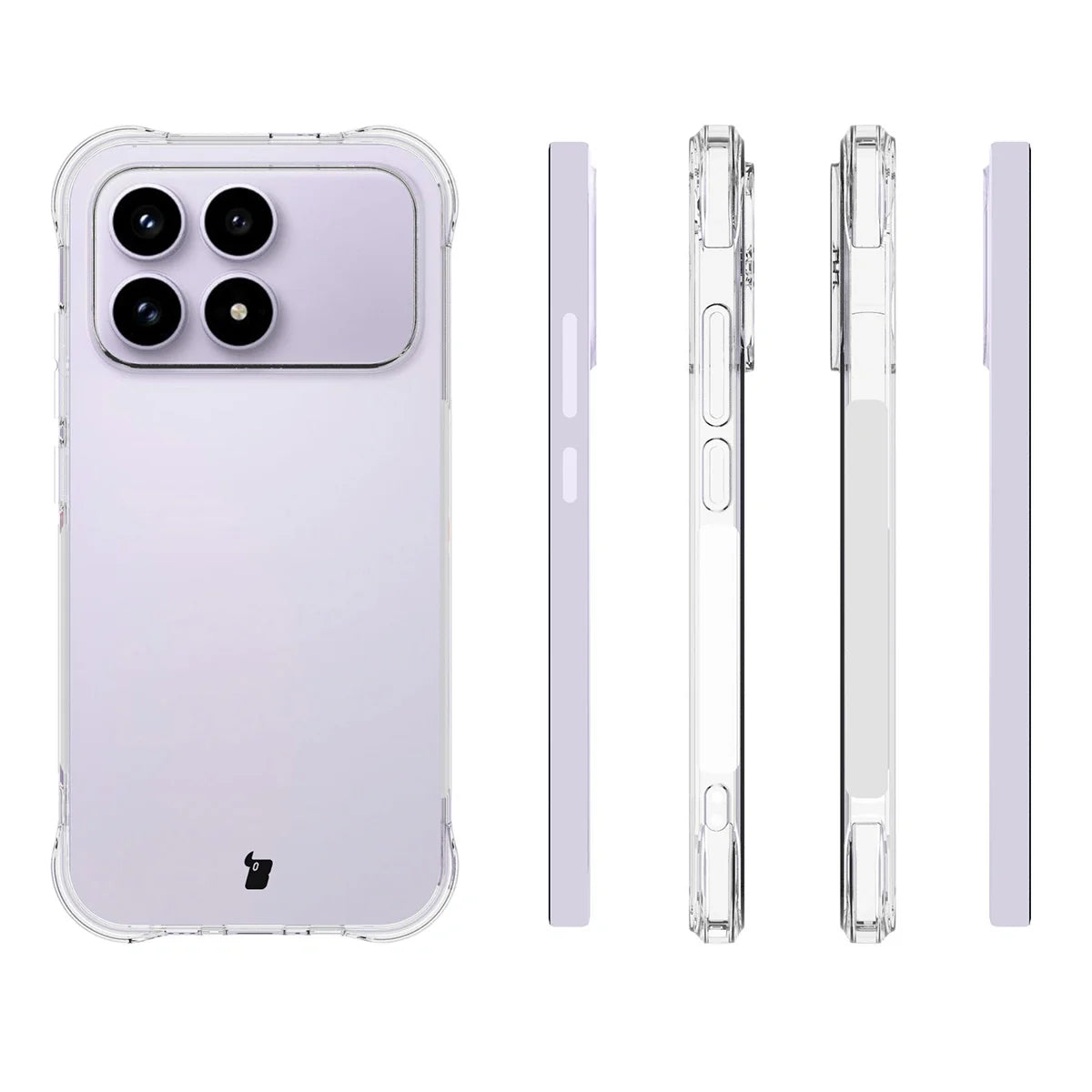 Flexible Handyhülle für Xiaomi POCO F8 Pro, Bizon Case Salpa, Transparent