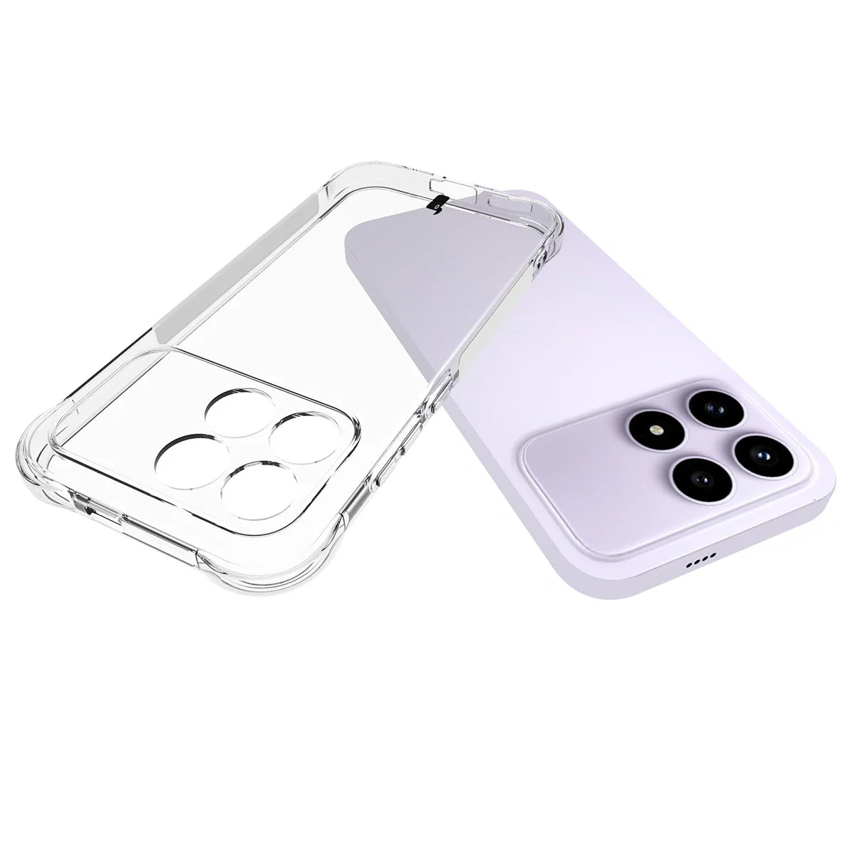 Flexible Handyhülle für Xiaomi POCO F8 Pro, Bizon Case Salpa, Transparent