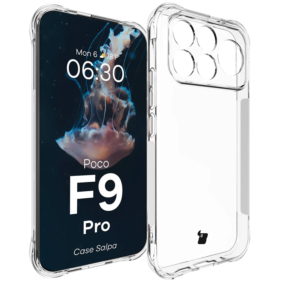 Flexible Handyhülle für Xiaomi POCO F9 Pro, Bizon Case Salpa, Transparent (1/7)