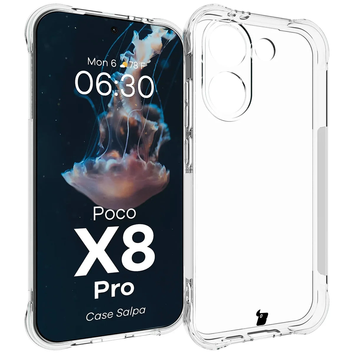 Flexible Handyhülle für Xiaomi POCO X8 Pro, Bizon Case Salpa, Transparent