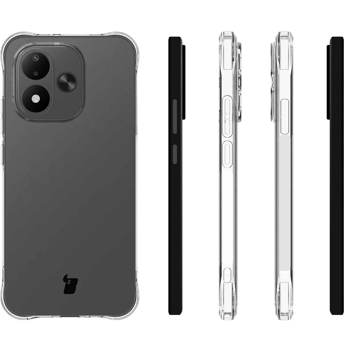 Flexible Handyhülle für Xiaomi Redmi Note 17 4G/5G, Bizon Case Salpa, Transparent (3/7)