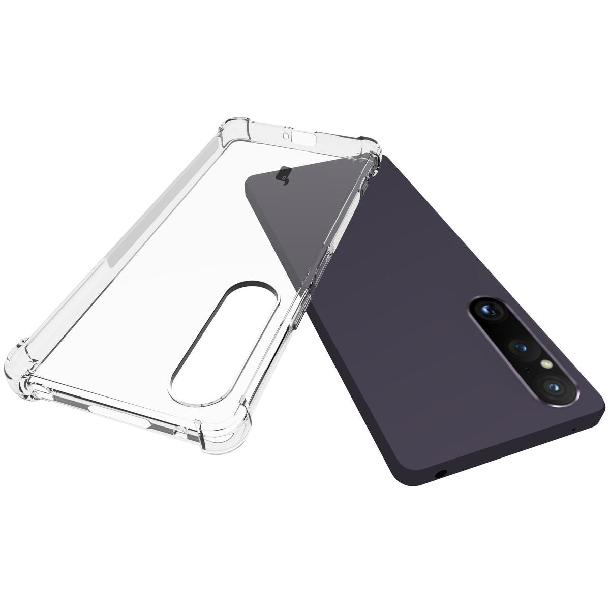 Flexible Schutzhülle für Sony Xperia 1 V, Bizon Case Salpa, Transparent