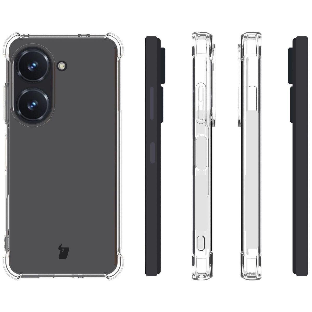 Flexible Schutzhülle für Asus Zenfone 10 / 9, Bizon Case Salpa, Transparent