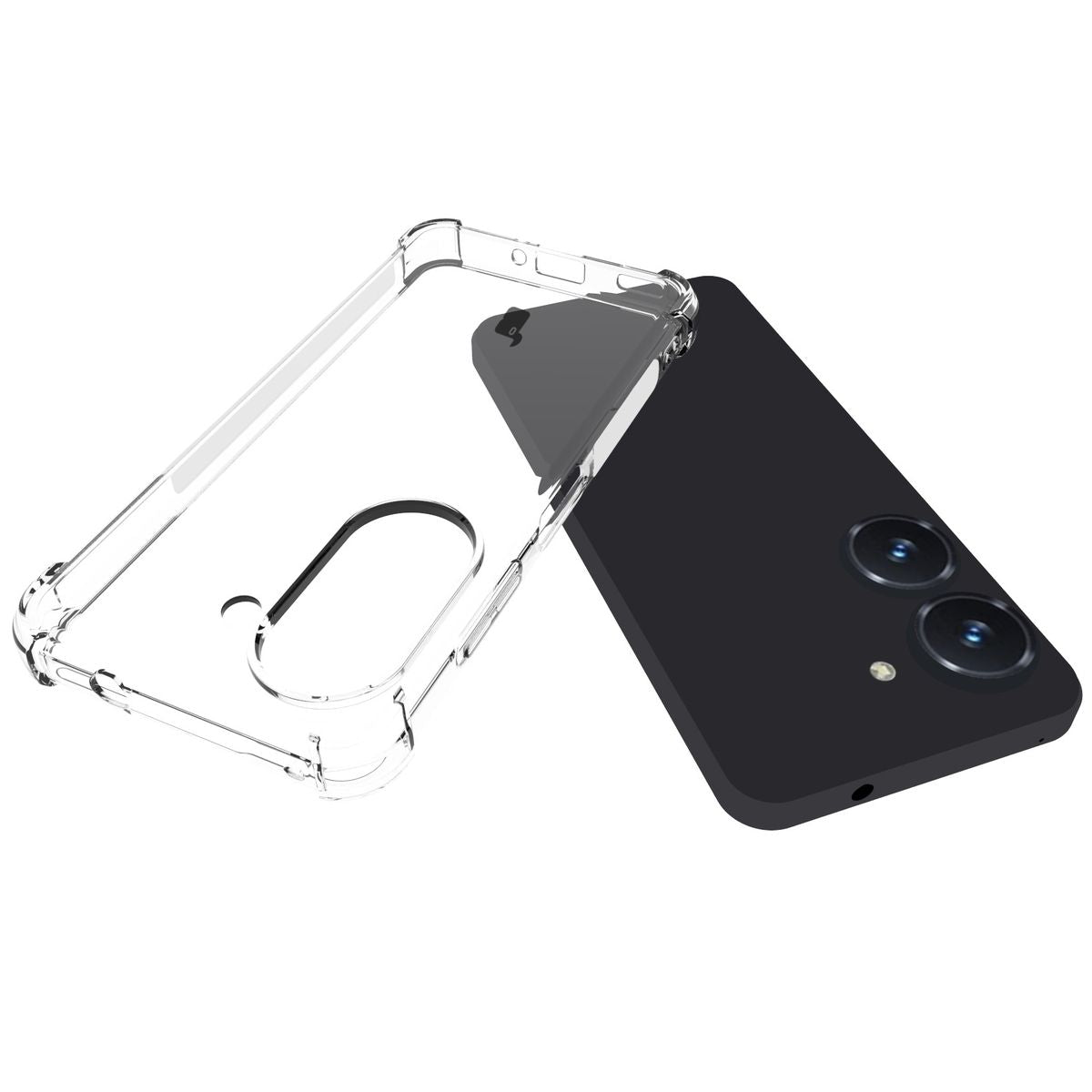 Flexible Schutzhülle für Asus Zenfone 10 / 9, Bizon Case Salpa, Transparent
