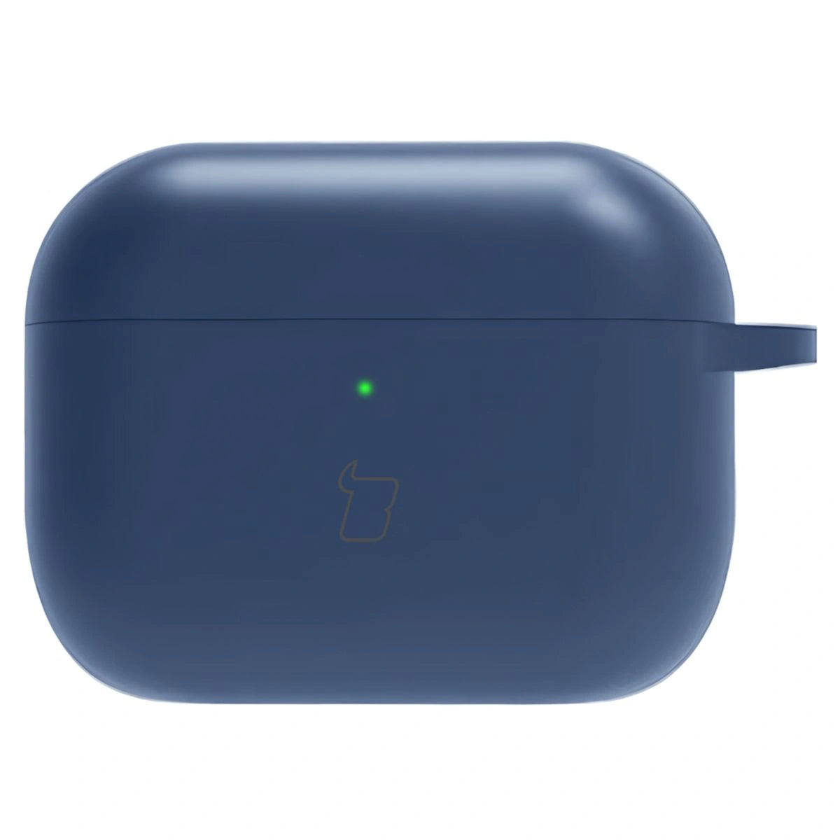Silikonhülle mit Karabiner für AirPods Pro 3, Bizon Case Headphone Silicone, Dunkelblau