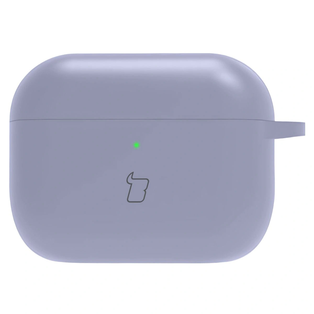 Silikonhülle mit Karabiner für AirPods Pro 3, Bizon Case Headphone Silicone, Grau