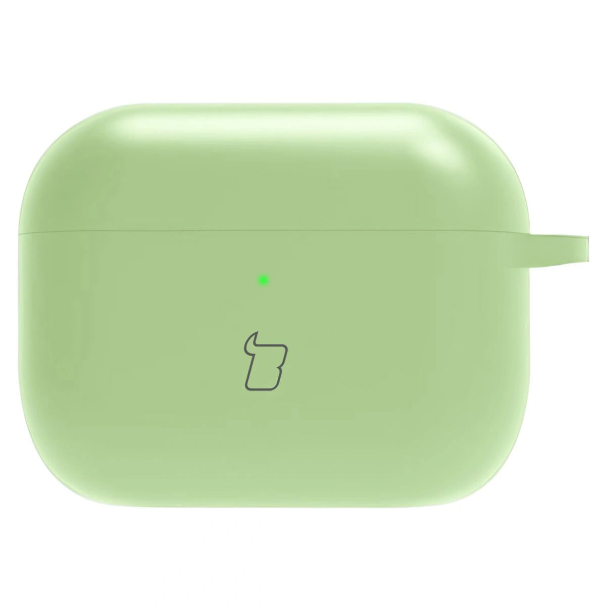 Silikonhülle mit Karabiner für AirPods Pro 3, Bizon Case Headphone Silicone, Hellgrün