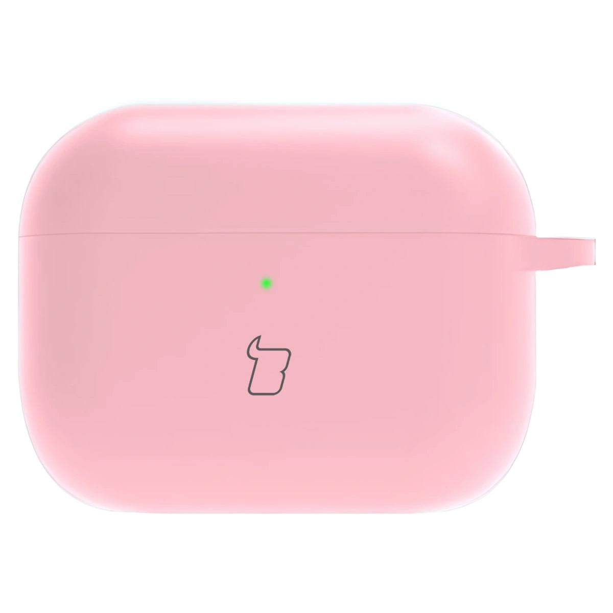 Silikonhülle mit Karabiner für AirPods Pro 3, Bizon Case Headphone Silicone, Rosa