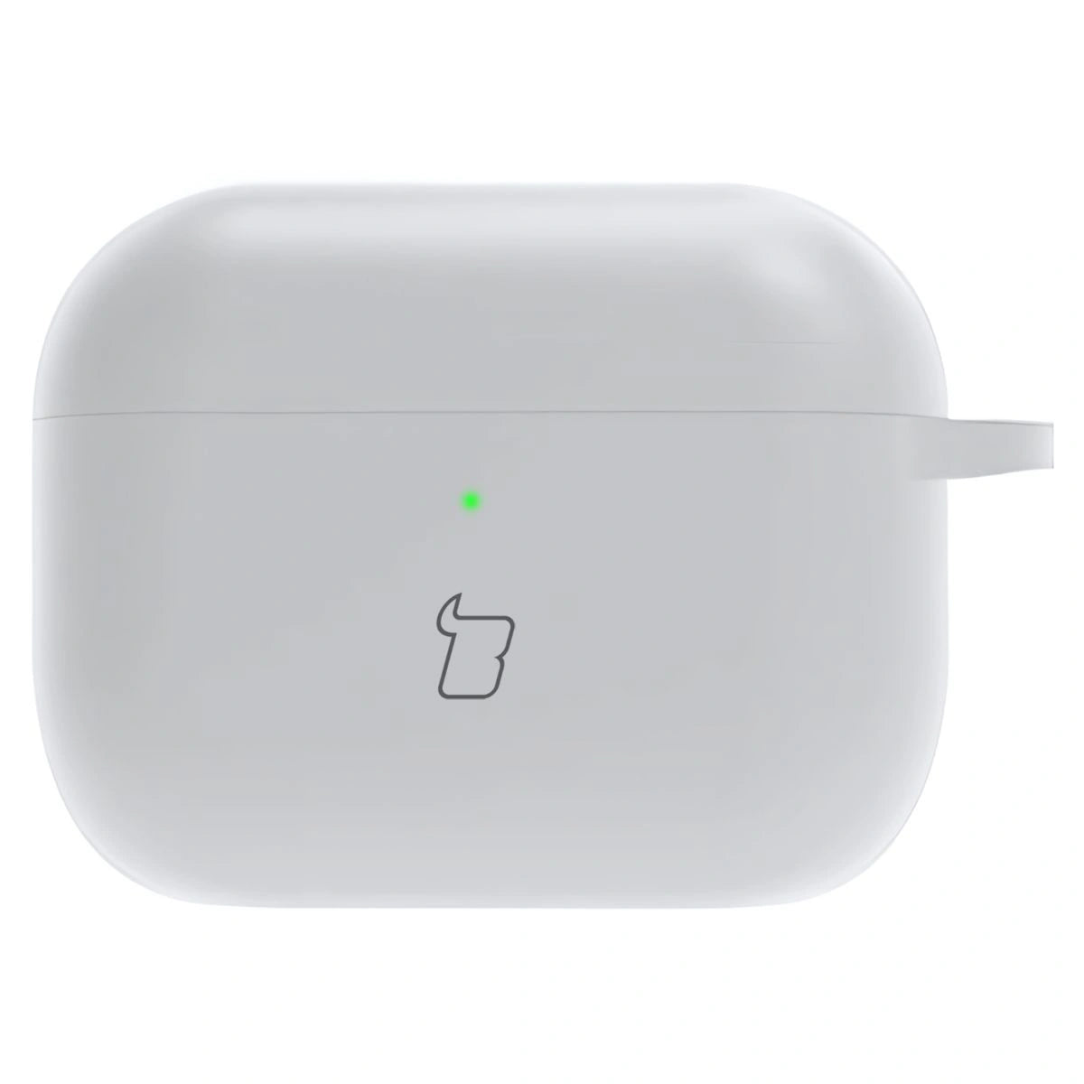 Silikonhülle mit Karabiner für AirPods Pro 3, Bizon Case Headphone Silicone, Weiß