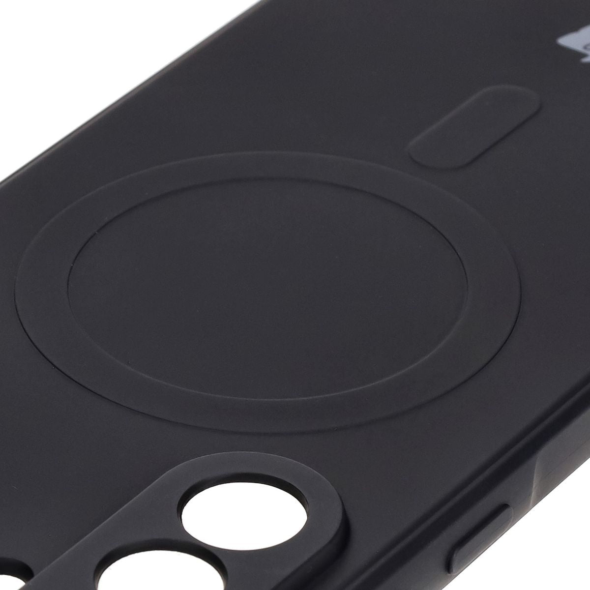 Silikon Handyhülle mit Magnetring für Galaxy A56 5G, Bizon Case Silicone Magnetic Sq, Schwarz