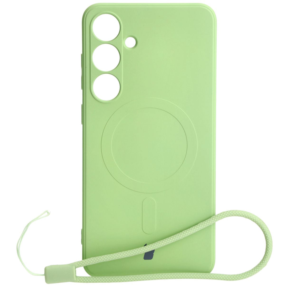 Schutzhülle für Galaxy S24 Plus, Bizon Case Silicone Magnetic Sq, Hellgrün